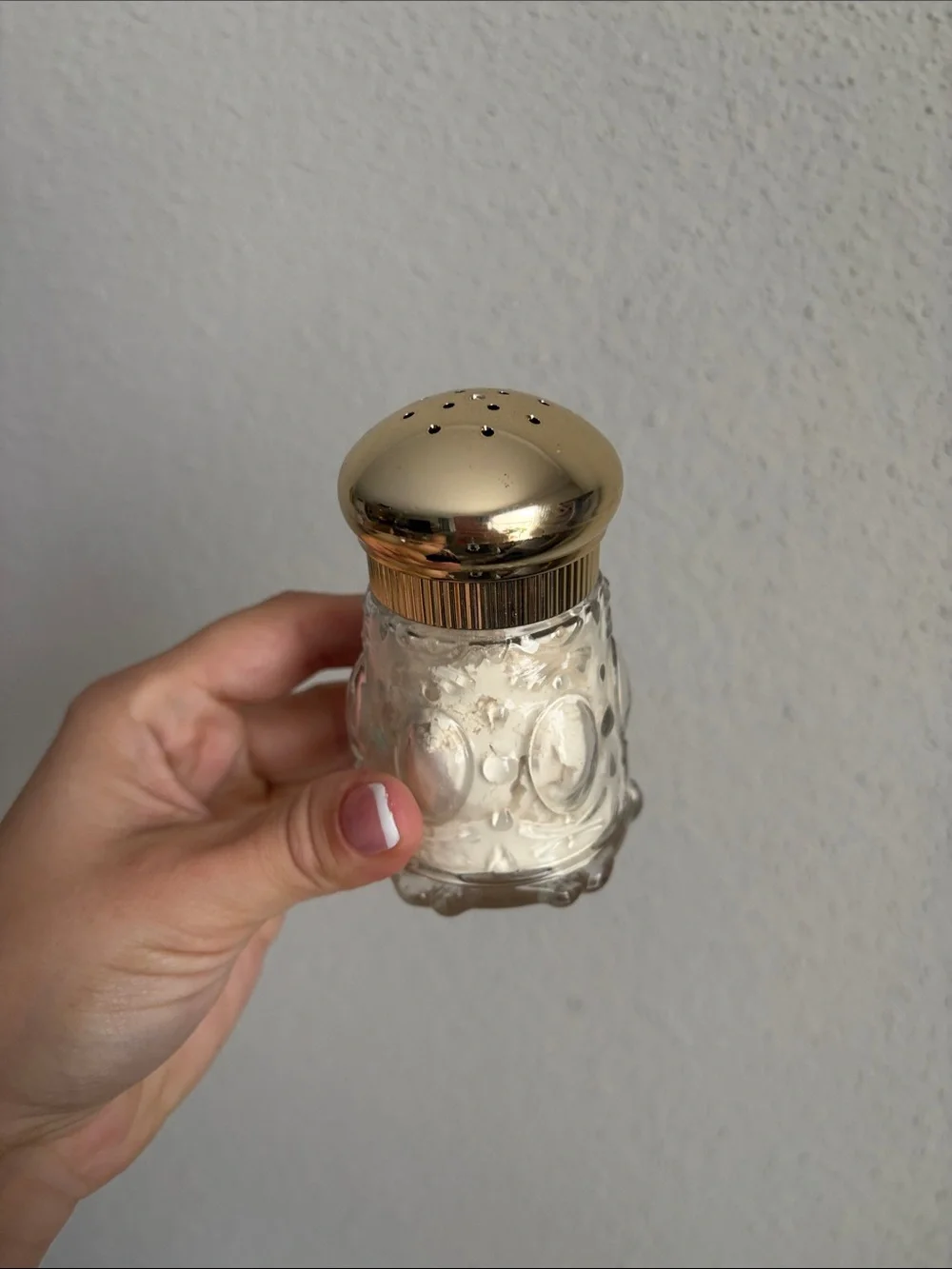Avon Vintage Glass Salt Shaker Charisma Powder Sachet